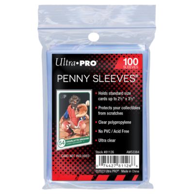 Ultra Pro 2.5" x 3.5" Soft Trading Card Penny Sleeves - 100ct