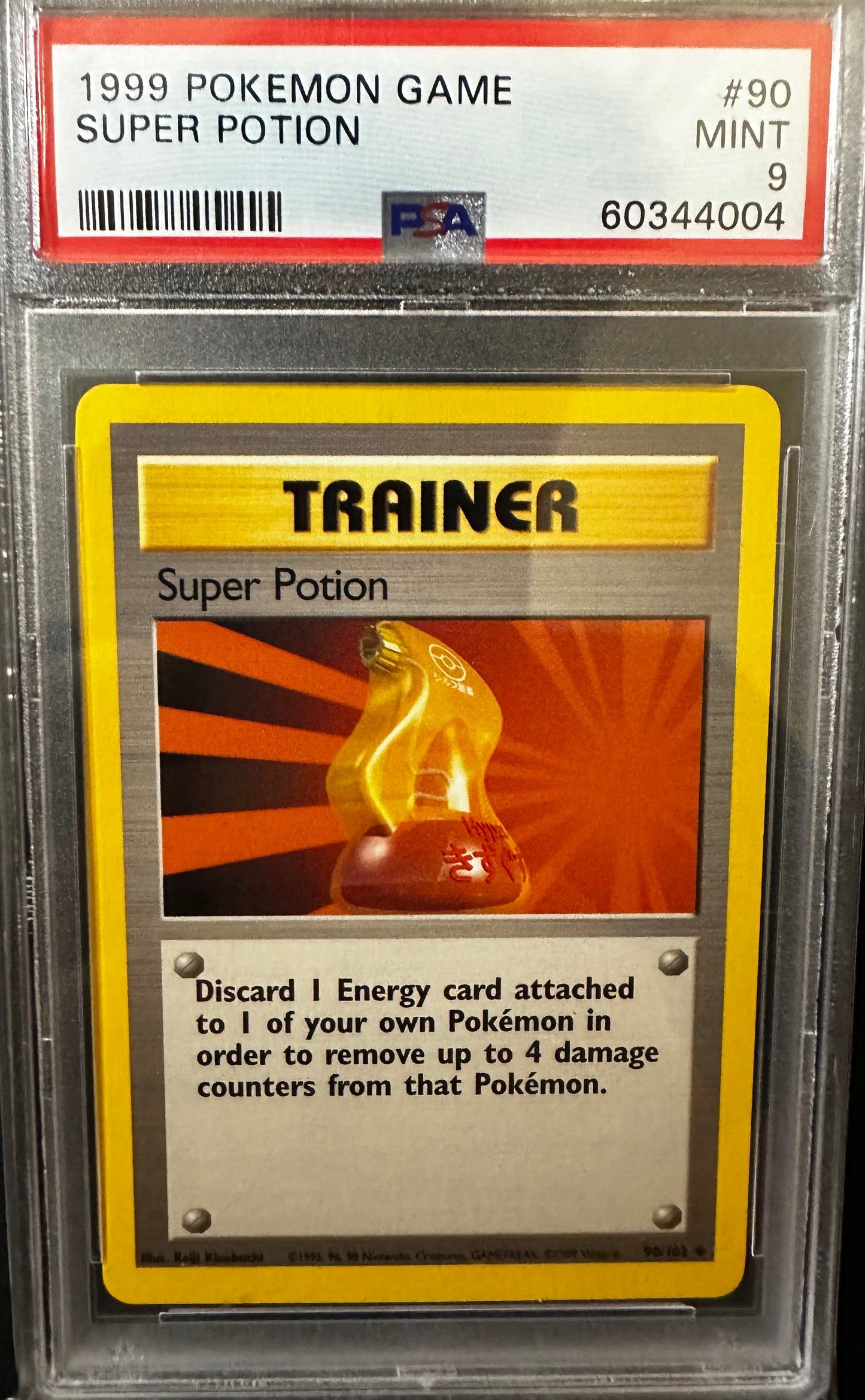 PSA 9 - 1999 POKEMON GAME #90 SUPER POTION