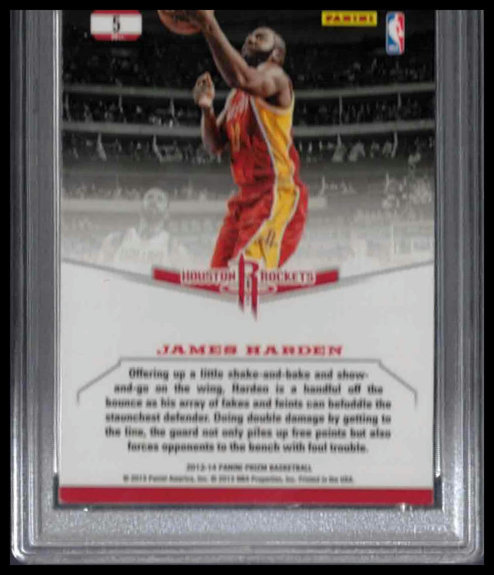 PSA 8 - 2013 PANINI PRIZM DOMINANCE #5 JAMES HARDEN DOMINANCE