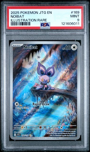 Pokémon Journey Together 2025 #169 Noibat Illustration Rare PSA 9 Mint