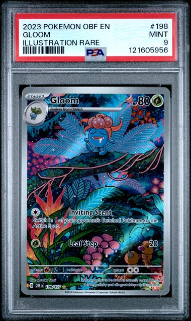 Pokémon Obsidian Flames 2023 #198 Gloom Illustration Rare PSA 9 Mint