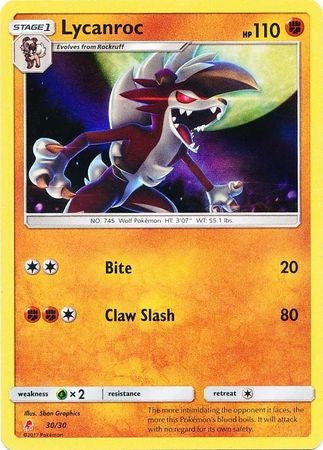 Lycanroc (#30 Holofoil) [SMK1 - 30/30]