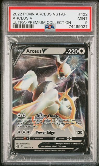 Pokémon Arceus VSTAR Ultra-Premium Collection 2022 #122 Arceus V PSA 9 Mint