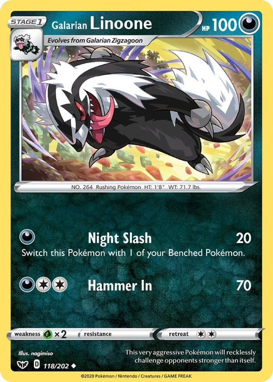 Galarian Linoone [SWSH01 - 118/202]