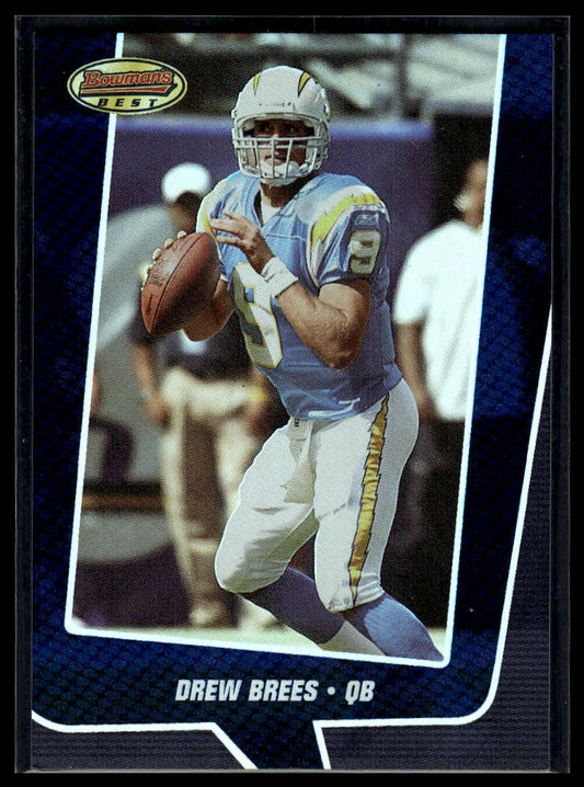 2005 Bowman's Best #28 Drew Brees Blue #/1399