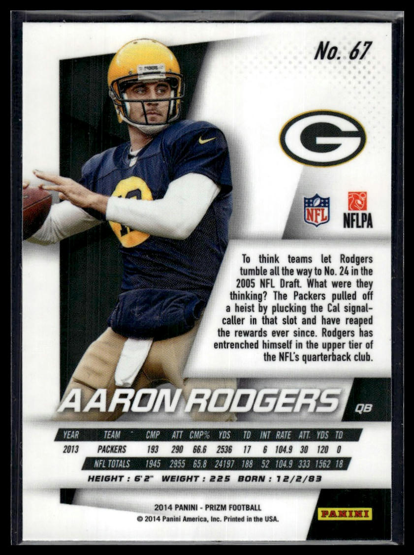 2014 Panini Prizm #67 Aaron Rodgers