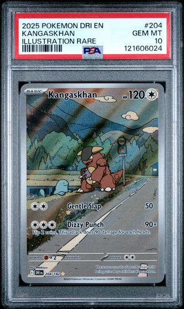 Pokémon Destined Rivals 2025 #204 Kangaskhan Illustration Rare PSA 10 Gem Mint