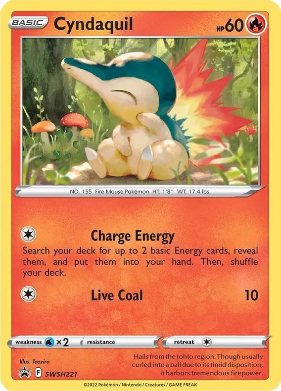 Cyndaquil - SWSH221 (Cosmos Holo)