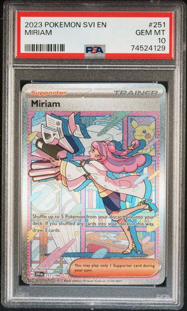 Pokémon Scarlet & Violet 2023 #251 Miriam Special Illustration Rare PSA 10 Gem Mint