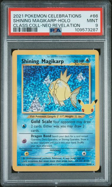 2021 Pokémon Celebrations Shining Magikarp #66 PSA 9