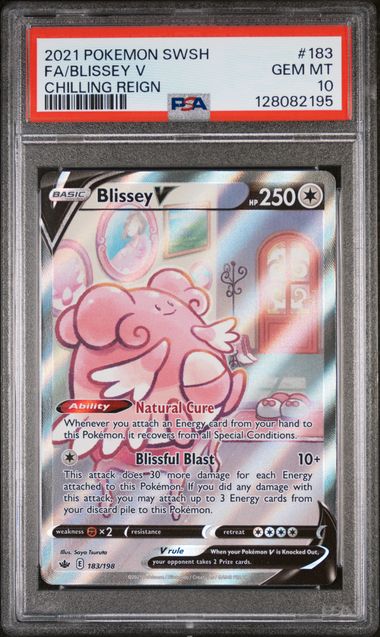 Pokémon Chilling Reign 2021 #183 Blissey V Full Art PSA 10 Gem Mint