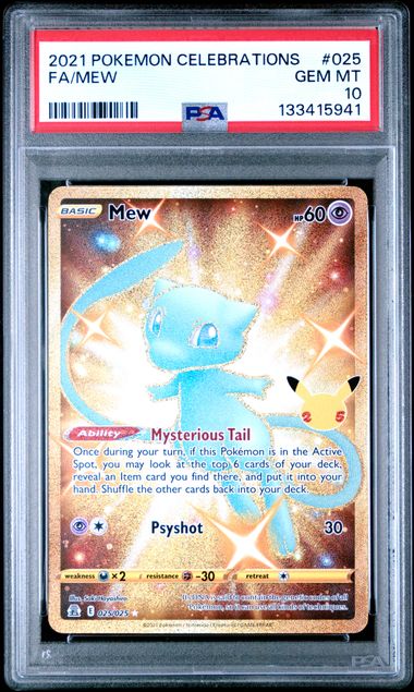 Pokémon Celebrations 2021 #025 Mew Full Art PSA 10 Gem Mint