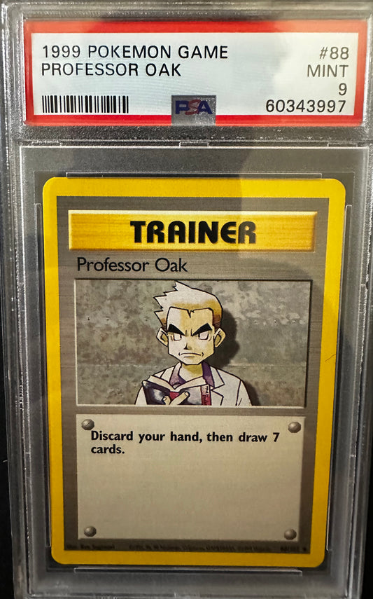 PSA 9 - 1999 POKEMON GAME #88 PROFESSOR OAK