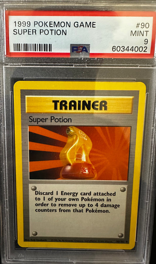 PSA 9 - 1999 POKEMON GAME #90 SUPER POTION
