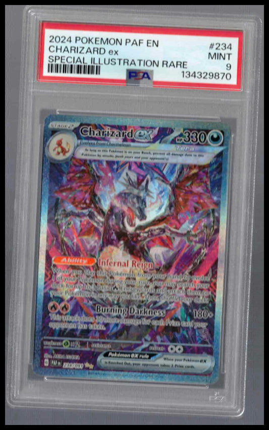 2024 Pokémon Paldean Fates Charizard ex #234 SIR PSA 9