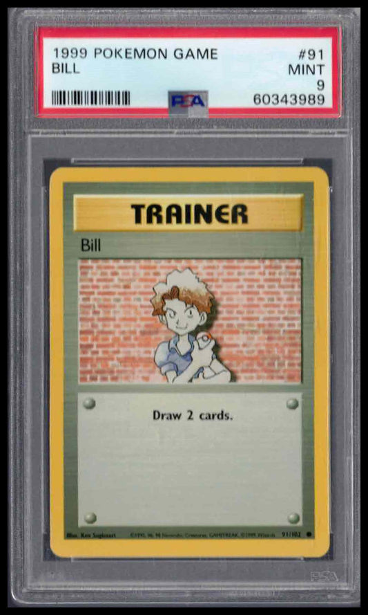 PSA 9 - 1999 POKEMON GAME BILL