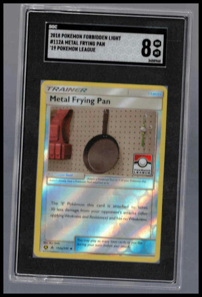 2018 Pokémon Metal Frying Pan #112a Forbidden Light League Promo NM‑MT 8