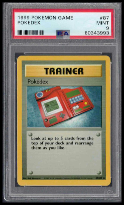 PSA 9 - 1999 POKEMON GAME #87 POKEDEX