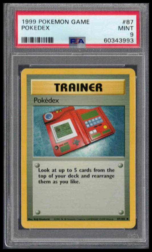 PSA 9 - 1999 POKEMON GAME #87 POKEDEX