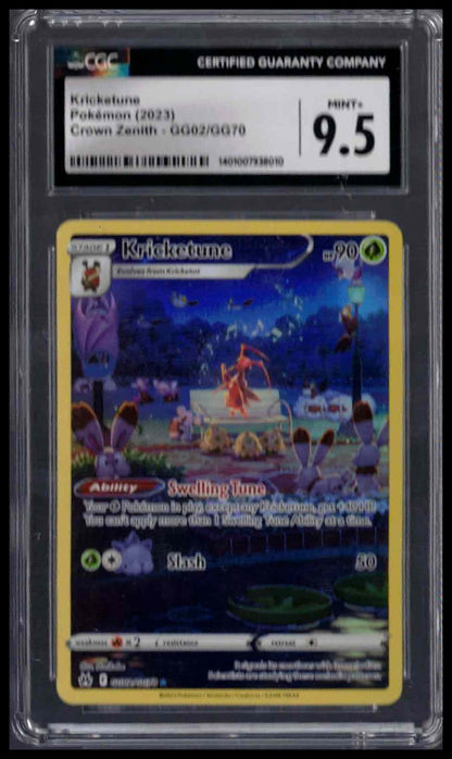 CGC 9.5 - Kricketune - 2023 Pokemon - Crown Zenith - #GG02/GG70