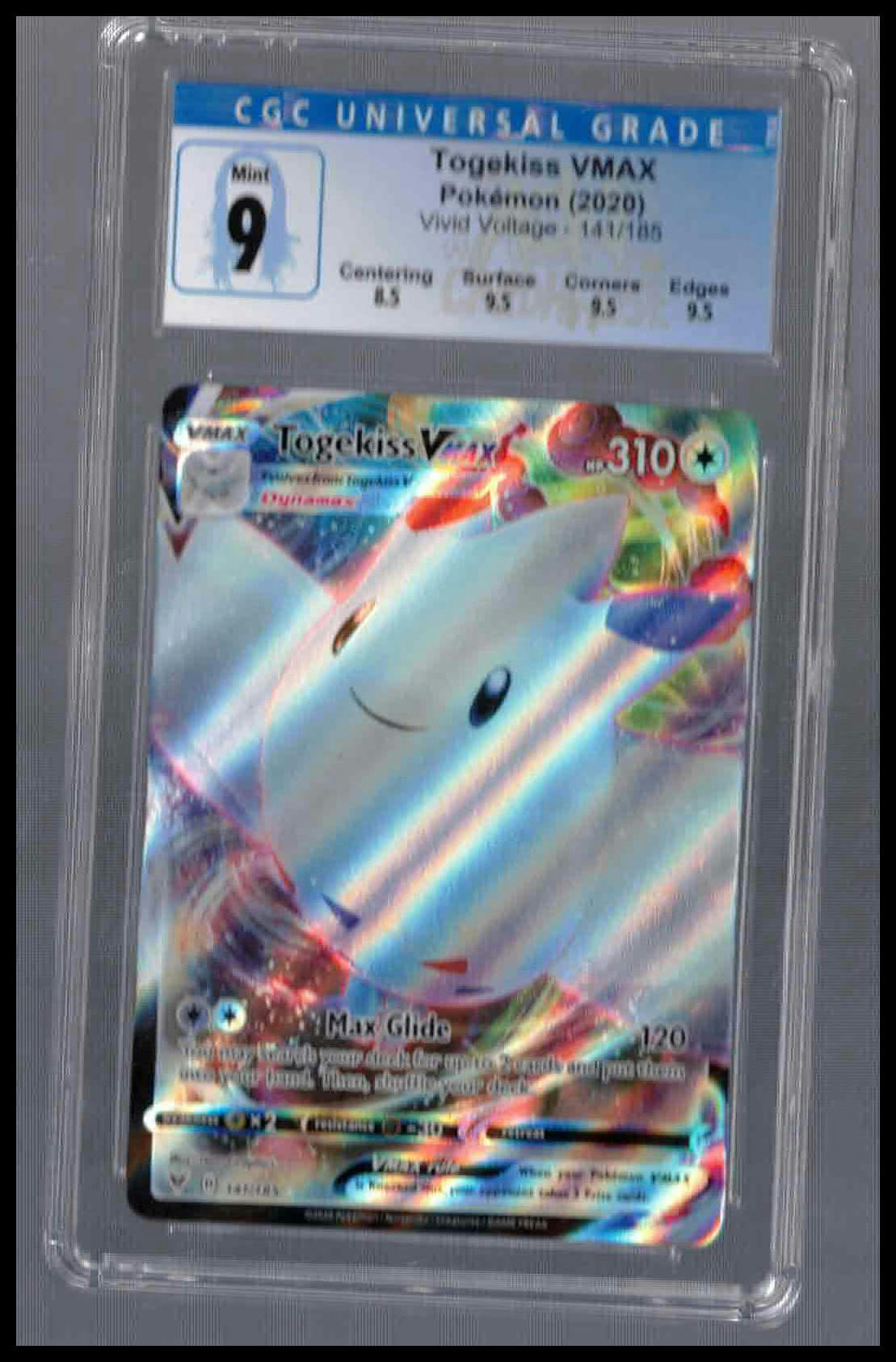 2020 Pokémon Togekiss VMAX #141/185 Vivid Voltage CGC 9