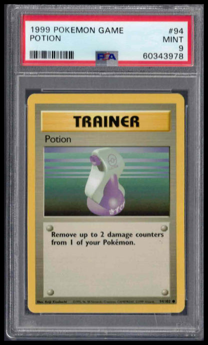PSA 9 - 1999 POKEMON GAME #94 POTION