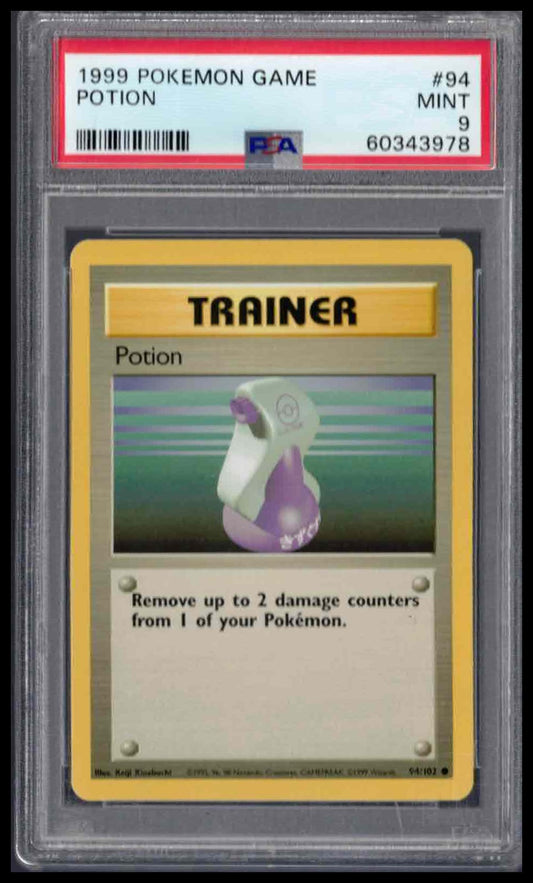 PSA 9 - 1999 POKEMON GAME #94 POTION