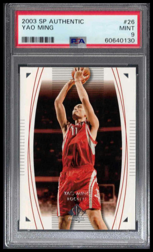 PSA 9 - 2003 SP AUTHENTIC #26 YAO MING