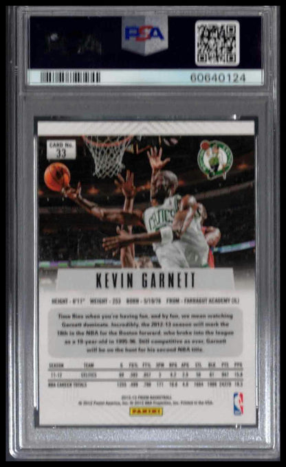 PSA 9 - 2012 PANINI PRIZM #33 KEVIN GARNETT