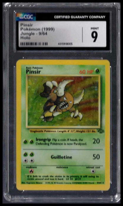 CGC 9 - Pinsir (Holo) - 1999 Pokemon - Jungle - #9