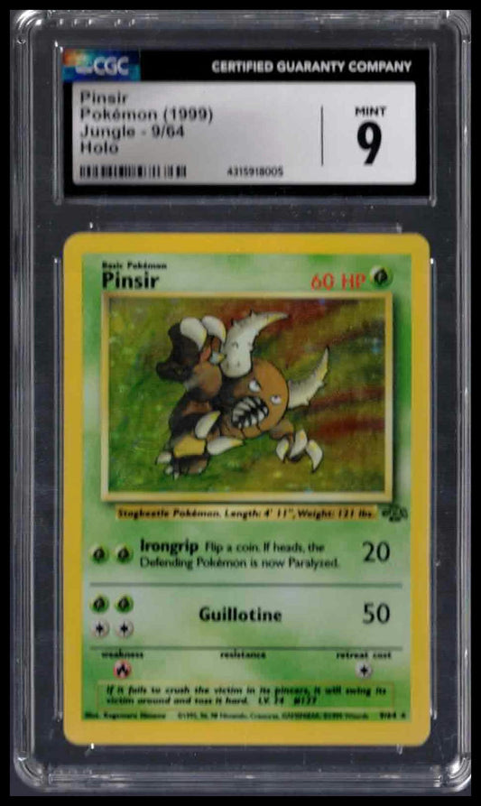 CGC 9 - Pinsir (Holo) - 1999 Pokemon - Jungle - #9
