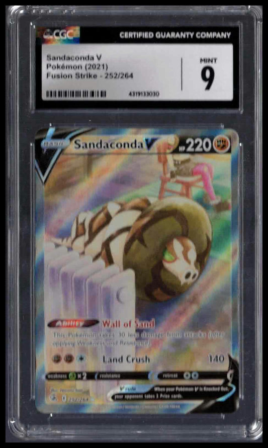 CGC 9 - Sandaconda V - 2021 Pokemon - Fusion Strike - #252