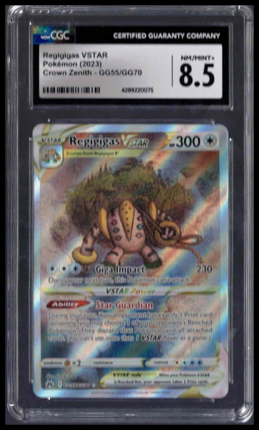CGC 8.5 - Regigigas VSTAR - 2023 Pokemon - Crown Zenith - #GG55