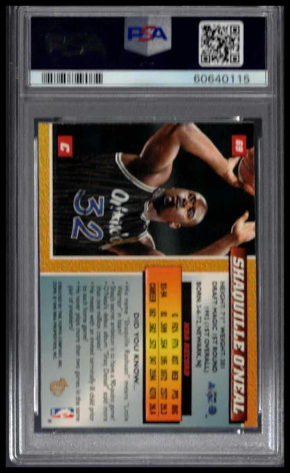PSA 7 - 1994 TOPPS EMBOSSED #69 SHAQUILLE O'NEAL