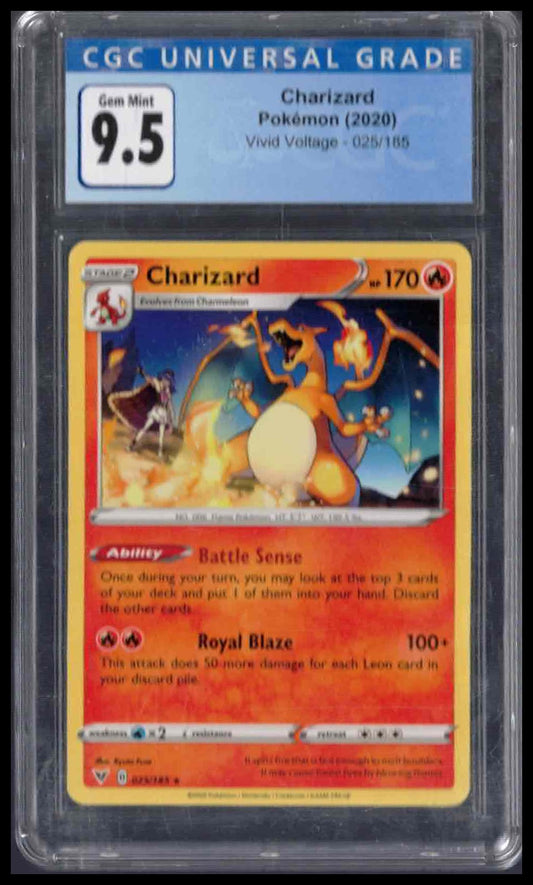 CGC 9.5 - Charizard - 2020 Pokemon - Vivid Voltage - #025