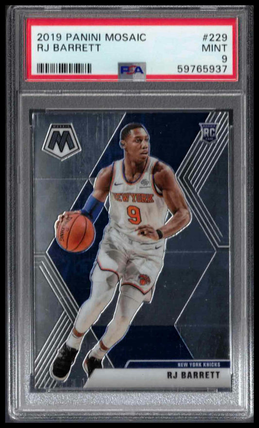 PSA 9 - 2019 PANINI MOSAIC #229 RJ BARRETT