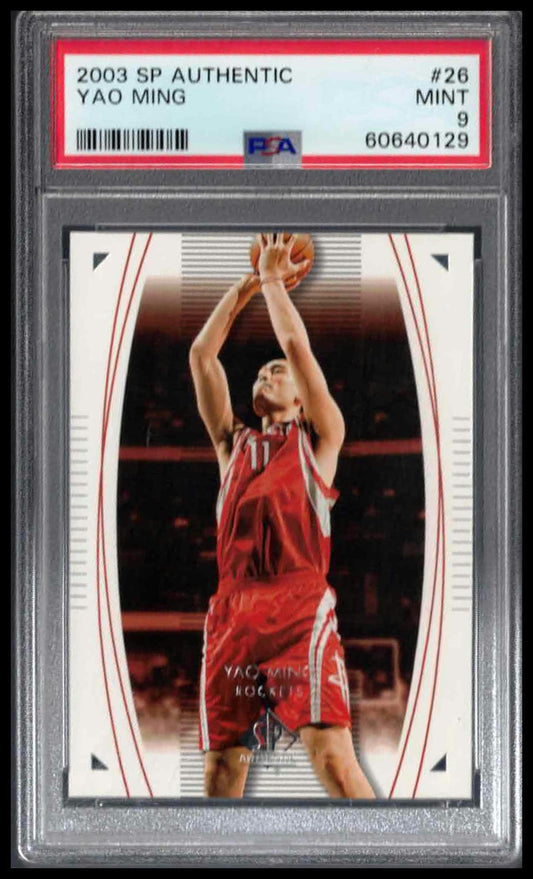 PSA 9 - 2003 SP AUTHENTIC #26 YAO MING