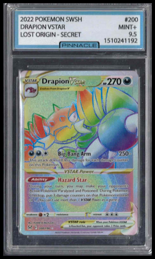 Pinnacle 9.5 - 2022 POKEMON SWSH DRAPION VSTAR LOST ORIGIN - SECRET