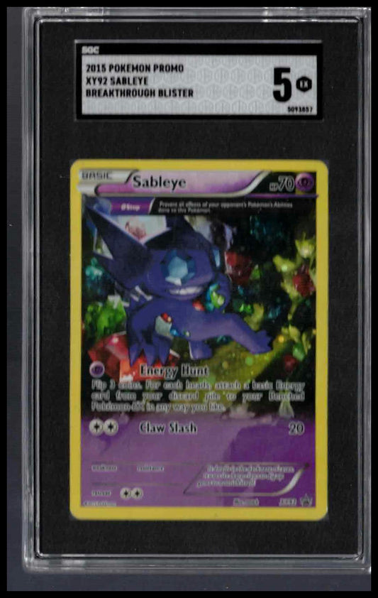 SGC 5 - Sableye - 2015 Pokemon - Promo XY92 - Breakthrough Blister