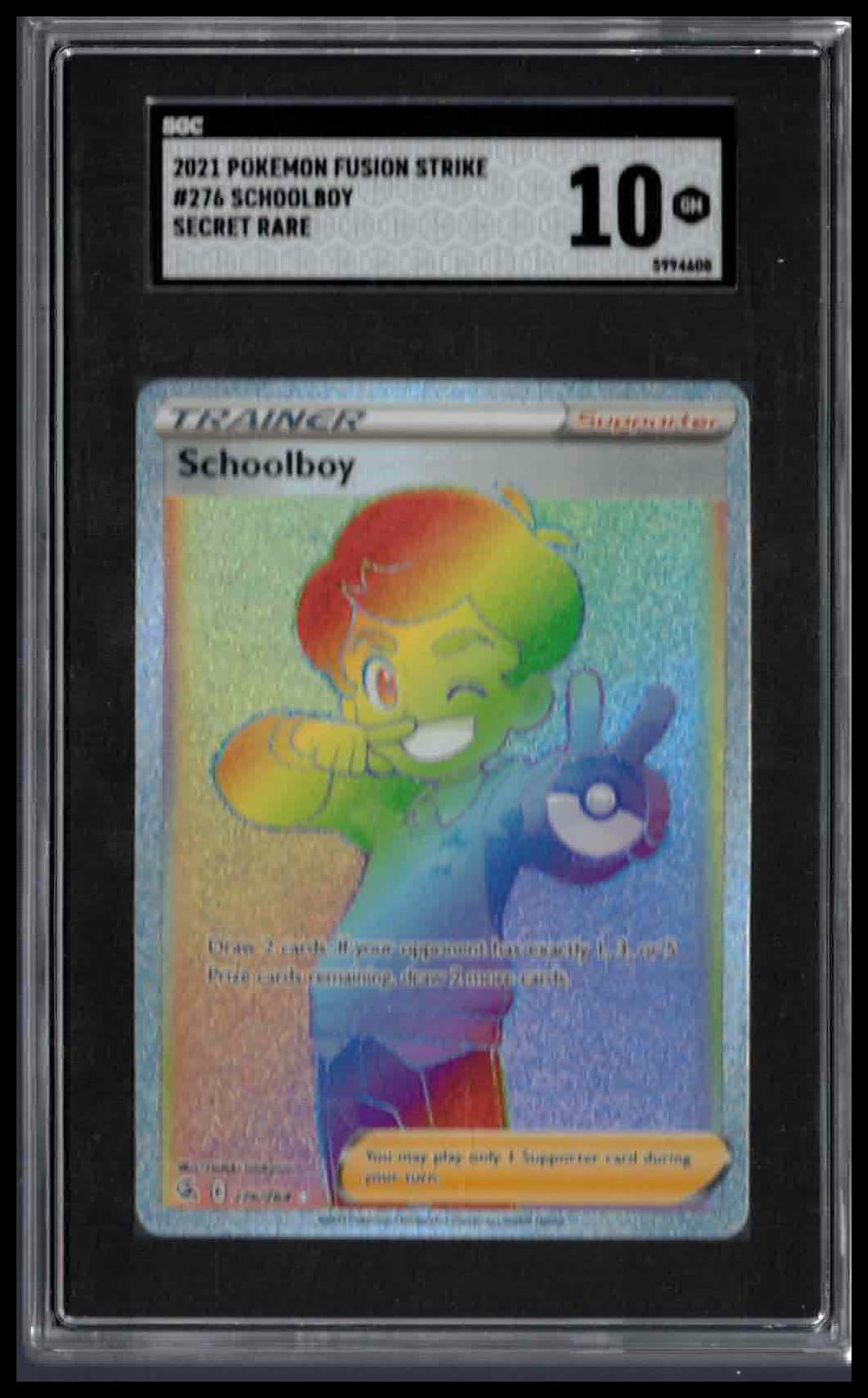 SGC 10 - Schoolboy (Secret Rare) - 2021 Pokemon - Fusion Strike - #276