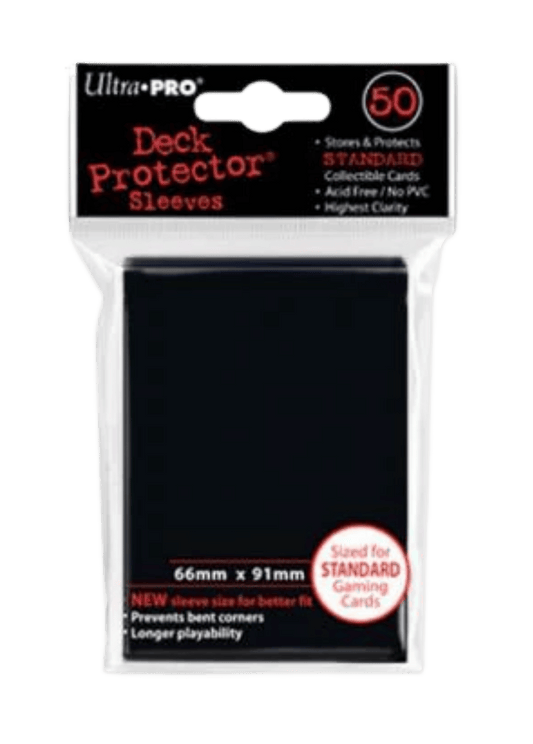 PRO-Gloss Deck Protectors – Black (50-Pack) | TCG