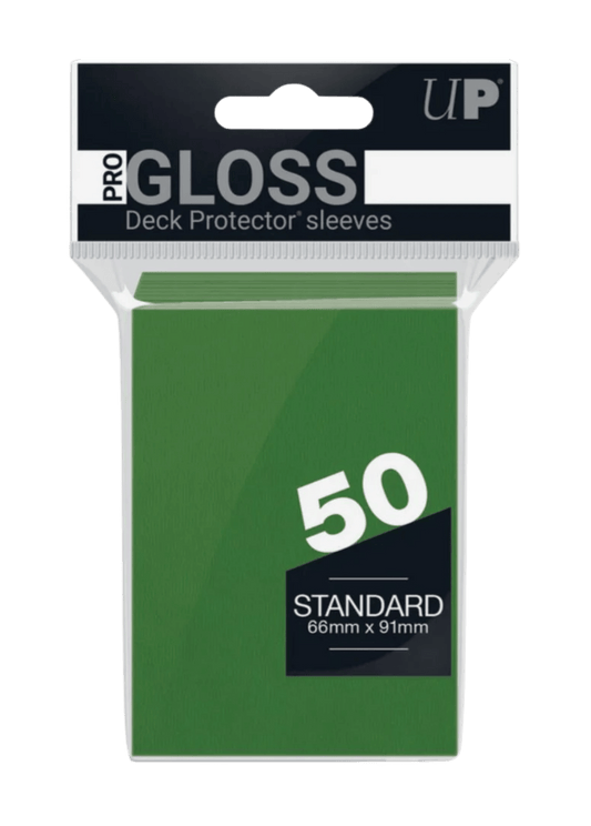 PRO-Gloss Deck Protectors – Green (50-Pack) | TCG