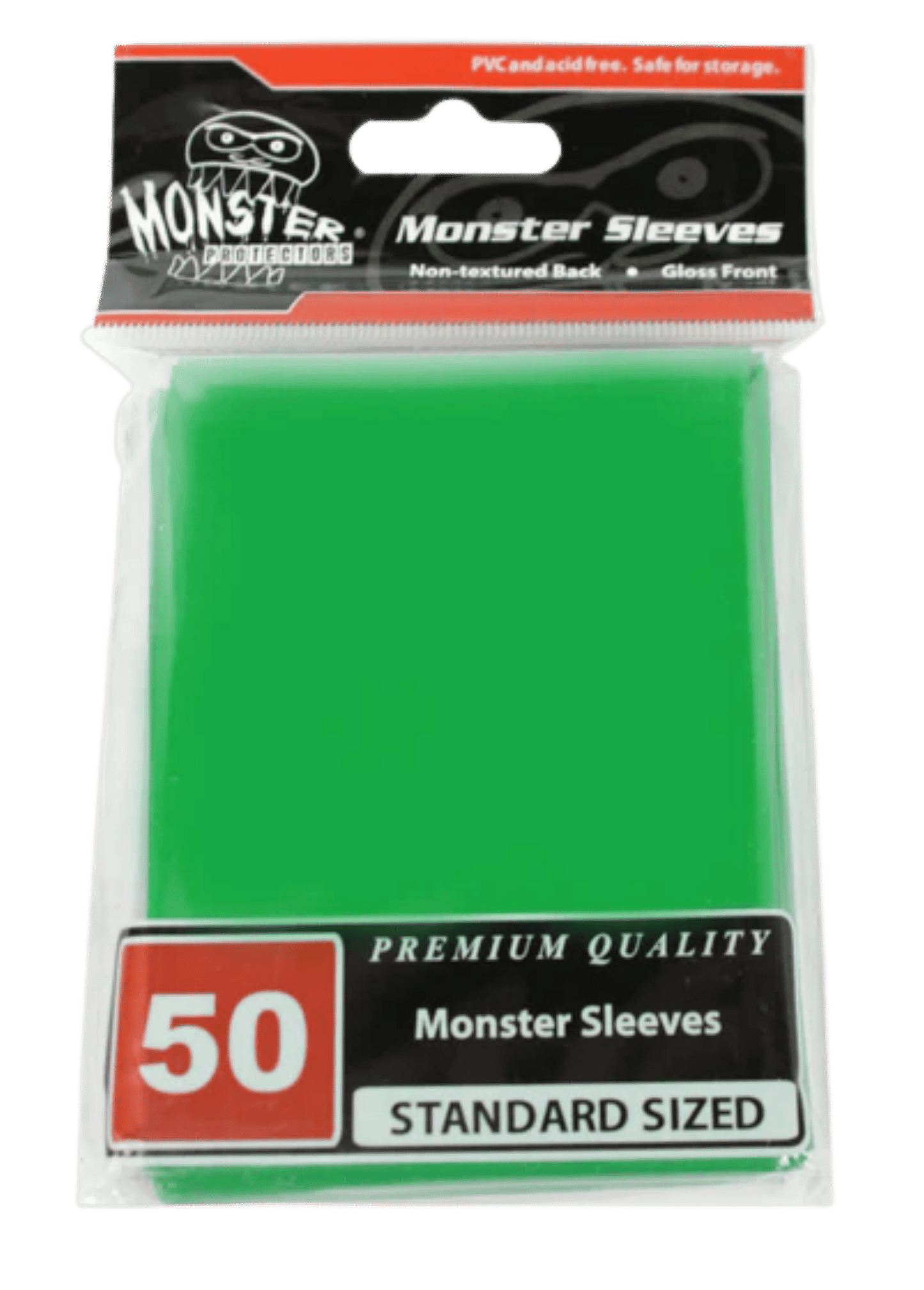 Standard Sleeves Glossy Green 50-Pack | TCG Supplies