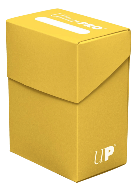 Solid Color Deck Box Yellow | TCG Supplies