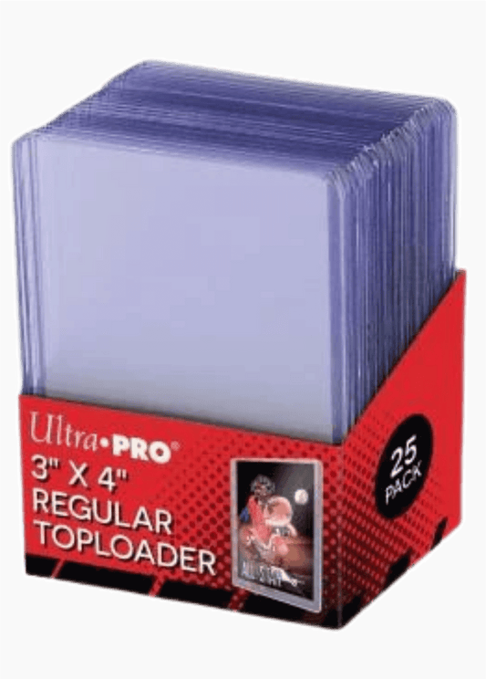 3"x4" Clear Regular Toploaders – 25 Count